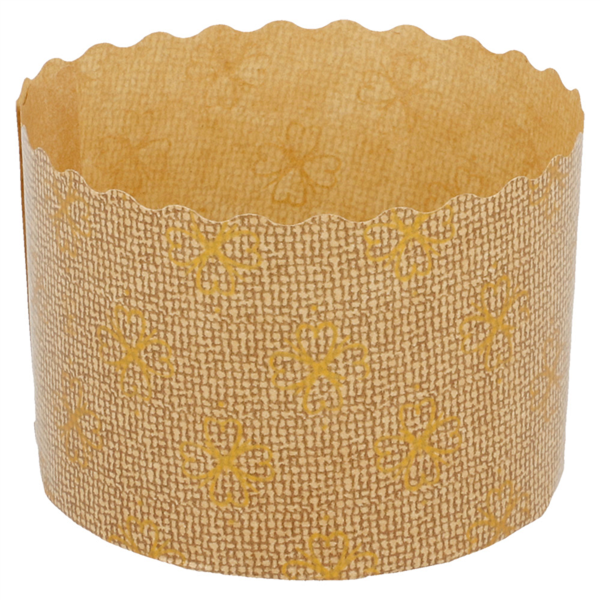 MOLDES COCCIÓN PANETTONE 135 G/M2 Ø 7x5 CM MARRÓN CELULOSA (2000 UNID.)