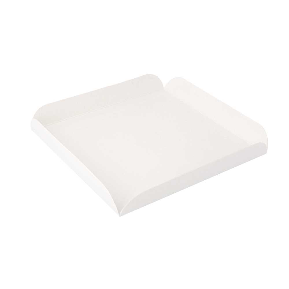 CUADRADOS CON PESTAÑAS 11x11+2 CM BLANCO CARTÓN (250 UNID.)