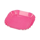 Mini Bandejas 325 G/M2 5,5X5,5 Cm Fucsia Cartón (100 Unid.)