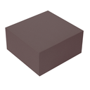 CAJAS PASTELERÍA SIN VENTANA 'THEPACK' 250 G/M2 24x24x12 CM CHOCOLATE CARTÓN ONDULADO NANO-MICRO (100 UNID.)