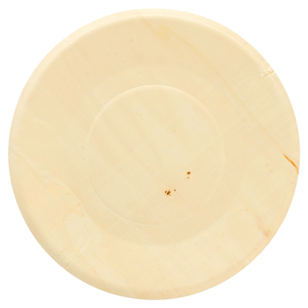 PLATOS REDONDOS 'WOOD' Ø 21,5x1,5 CM NATURAL MADERA (50 UNID.)