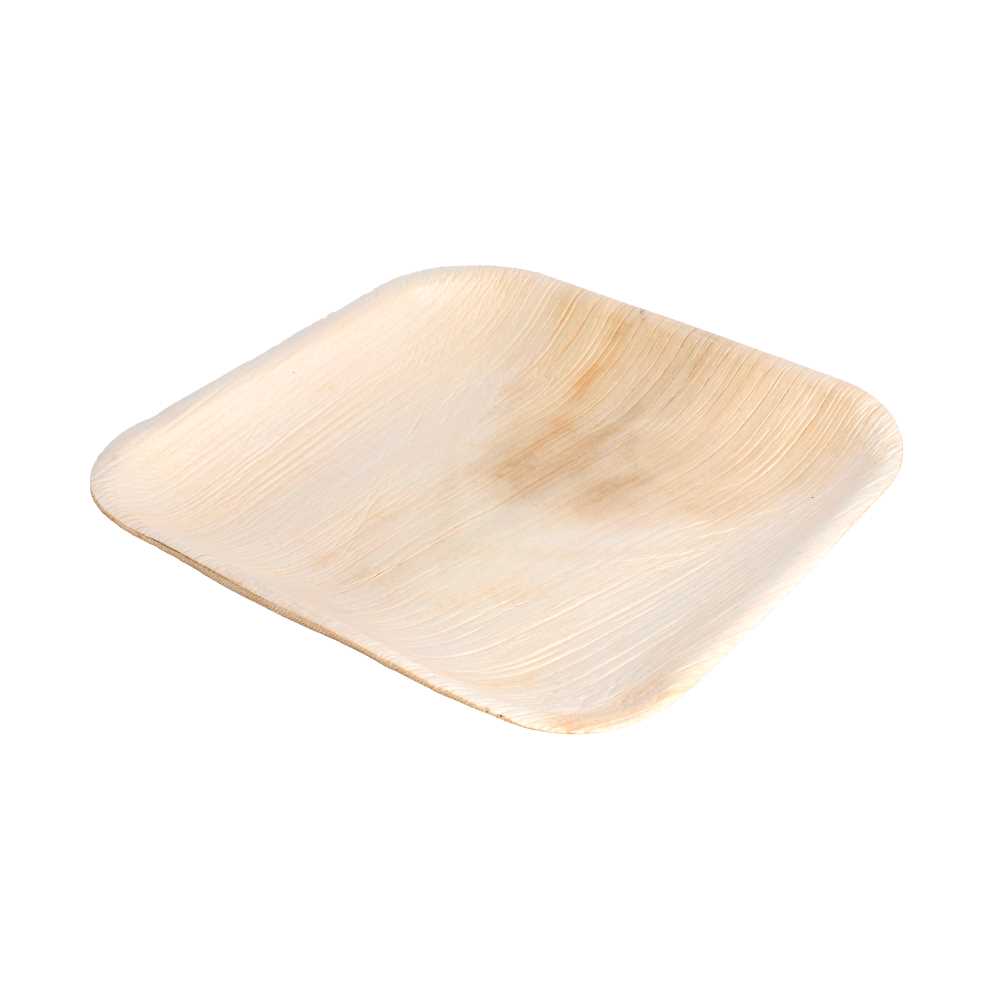 Platos Cuadrados 'Areca' 18X18X1,5 Cm Natural Areca (200 Unid.)