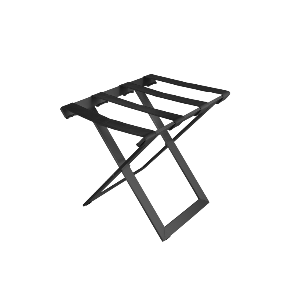 SOPORTE DE MALETAS RACK METAL DISEÑO NEGRO