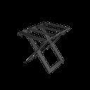 SOPORTE DE MALETAS RACK METAL DISEÑO NEGRO