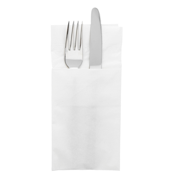 SERVILLETAS CANGURO ECOLABEL 2 CAPAS 18 G/M2 40x40 CM BLANCO TISSUE (1000 UNID.)