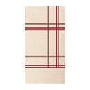 SERVILLETAS ECOLABEL 2 CAPAS P. 1/8 'TARTAN' 18 G/M2 40x40 CM NATURAL TISSUE RECICLADO (1800 UNID.)