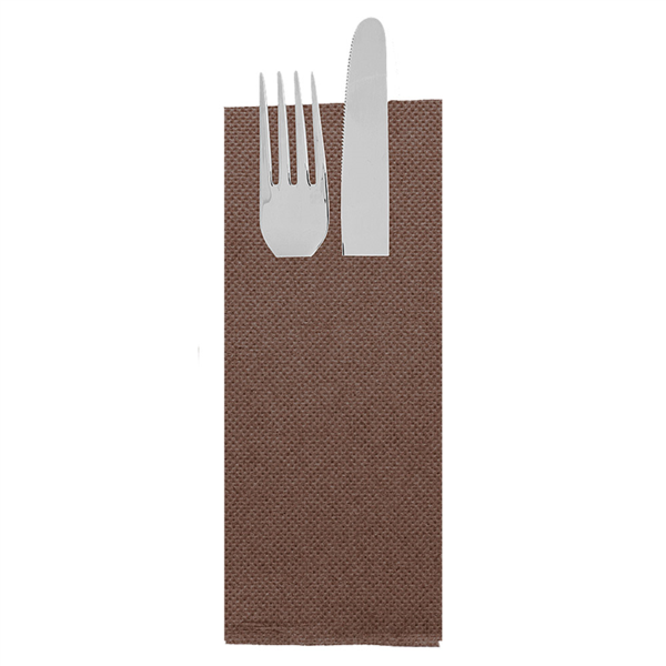 SERVILLETAS CANGURITO 'ECOLABEL - DOUBLE POINT' 18 G/M2 33x40 CM CHOCOLATE TISSUE (1400 UNID.)