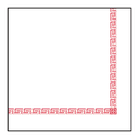 Servilletas "Greca" 45 G/M2 40X40 Cm Blanco Airlaid (700 Unid.)