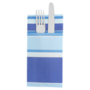 SERVILLETAS CANGURO 'BAYADÈRES' 55 G/M2 40x40 CM AZUL AIRLAID (700 UNID.)