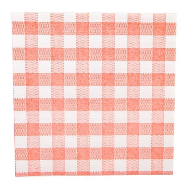 Servilletas 'Like Linen - Vichy' 70 G/M2 40X40 Cm Rojo Spunlace (600 Unid.)
