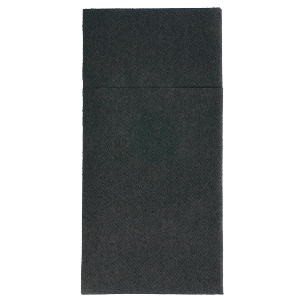 SERVILLETAS CANGURO 55 G/M2 40x40 CM NEGRO AIRLAID (700 UNID.)