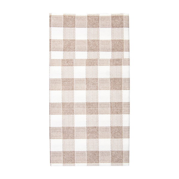SERVILLETAS CANGURO 'LIKE LINEN - VICHY' 70 G/M2 40x40 CM TAUPE SPUNLACE (700 UNID.)