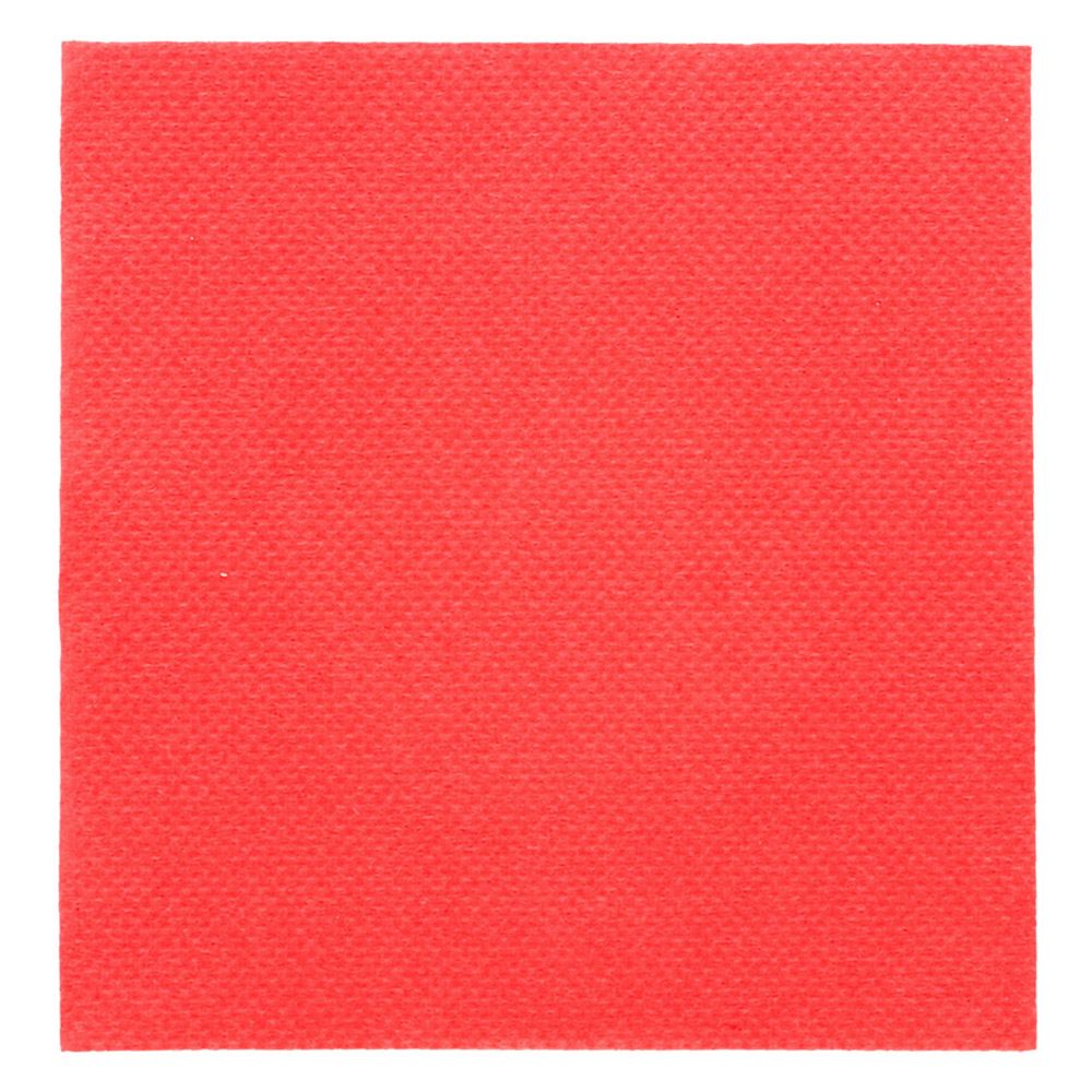 SERVILLETAS ECOLABEL 'DOUBLE POINT' 18 G/M2 20x20 CM ROJO TISSUE (2400 UNID.)
