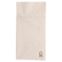 SERVILLETAS CANGURO ECOLABEL 2 CAPAS 18 G/M2 40x40 CM NATURAL TISSUE RECICLADO (1000 UNID.)
