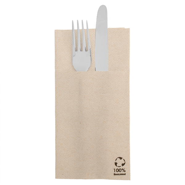 Servilletas Canguro 'Ecolabel - Double Point' 19 G/M2 39X40 Cm Natural Tissue Reciclado (1400 Unid.)