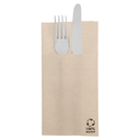 SERVILLETAS CANGURO 'ECOLABEL - DOUBLE POINT' 19 G/M2 39x40 CM NATURAL TISSUE RECICLADO (1400 UNID.)