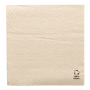 SERVILLETAS ECOLABEL 1 CAPA 23 G/M2 33x33 CM NATURAL TISSUE RECICLADO (3000 UNID.)