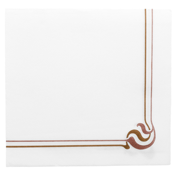 SERVILLETAS ECOLABEL 'DOUBLE POINT - MAXIM' 18 G/M2 40x40 CM BLANCO TISSUE (1200 UNID.)