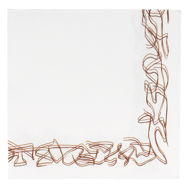 Servilletas Ecolabel 'Double Point - Aristas' 18 G/M2 40X40 Cm Blanco Tissue (1200 Unid.)