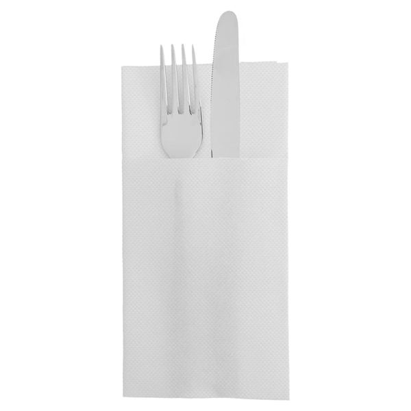 SERVILLETAS CANGURO 'ECOLABEL - DOUBLE POINT' 18 G/M2 39x40 CM BLANCO TISSUE (1400 UNID.)
