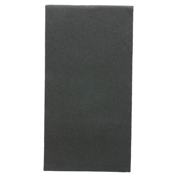 SERVILLETAS ECOLABEL P. 1/8 'DOUBLE POINT' 18 G/M2 40x40 CM NEGRO TISSUE (1200 UNID.)