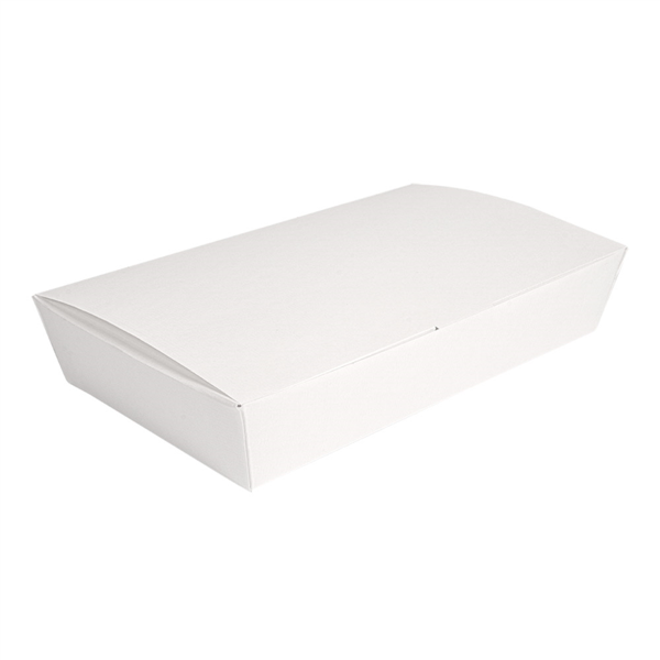 Cajas "Lunch Box" Tapa 'Thepack' 1700 Ml 220 G/M2 + 19M 27,5X16,5X5 Cm Blanco Cartón Ondulado Nano-Micro + Aluminio (240 Unid.)