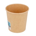 VASOS BEBIDAS CALIENTES 1 PARED 120 ML 230 + 18 PE G/M2 Ø6,2/4,5x6 CM MARRÓN CARTONCILLO (1000 UNID.)