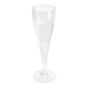 COPAS INYECTADAS "CAVA" 125 ML Ø 4,9x20 CM TRANSPARENTE CRISTAL PS (100 UNID.)