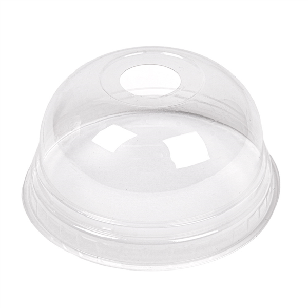 TAPAS CÚPULA CON ORIFICIO PARA 224.01 Ø 8,5x4,2 CM TRANSPARENTE PLA (800 UNID.)