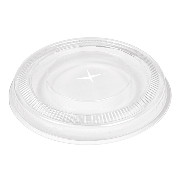 TAPAS PLANAS CON CRUZ PARA 224.01 Ø 8,5x0,8 CM TRANSPARENTE PLA (800 UNID.)