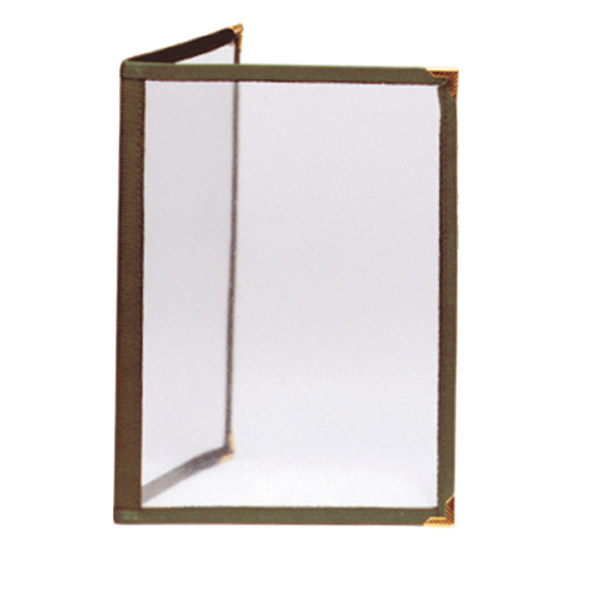 Menú "Americano" Din-A5 2 Cuerpos Verde Pvc (1 Unid.)