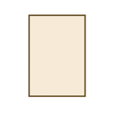 CARTULINAS PARA PORTA-MENÚS - ORLA MARRÓN 130 G/M2 15,3x21 CM MARFIL CARTONCILLO (100 UNID.)