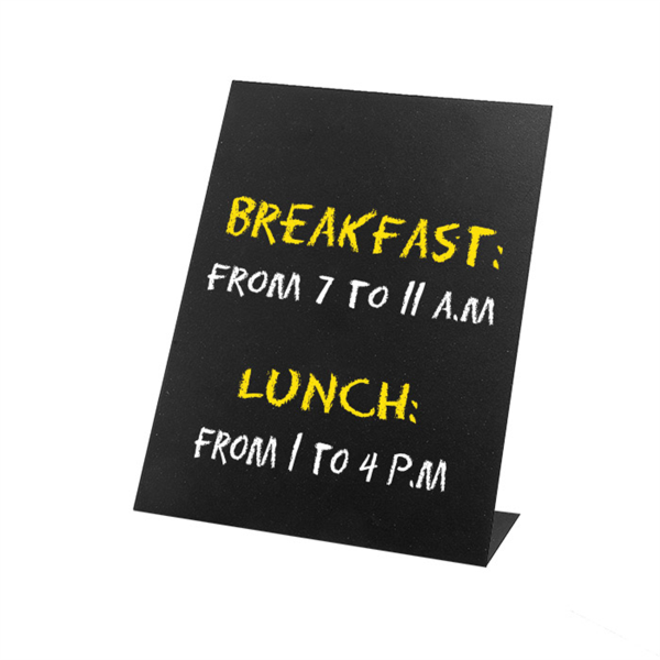 PIZARRAS DE SOBREMESA 10,5x15 CM NEGRO HIERRO (6 UNID.)