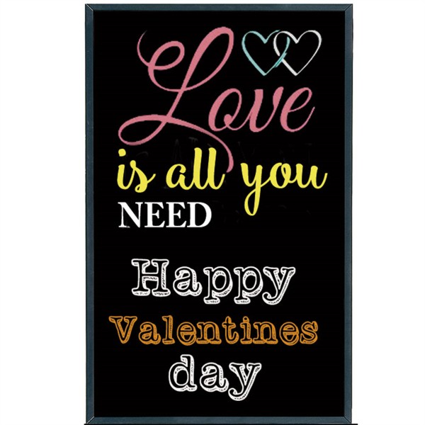 PIZARRA MURAL 56x120x2 CM NEGRO MADERA (1 UNID.)