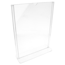 PORTA MENÚS SOBREMESA DIN-A4 21x29,7 CM TRANSPARENTE PS (10 UNID.)