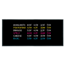 PIZARRA MURAL 56x170x2 CM NEGRO MADERA (1 UNID.)