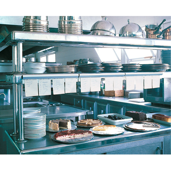 RACK DESLIZANTE COMANDAS 46x5,4 CM PLATEADO INOX (1 UNID.)