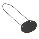 Pizarra Con Cadena Ø 10.3X7.9 Cm Negro Pizarra+Metal (1 Unid.)