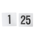 Números De Sobremesa Del 1 Al 25 10,2 Cm Blanco Plástico (1 Unid.)