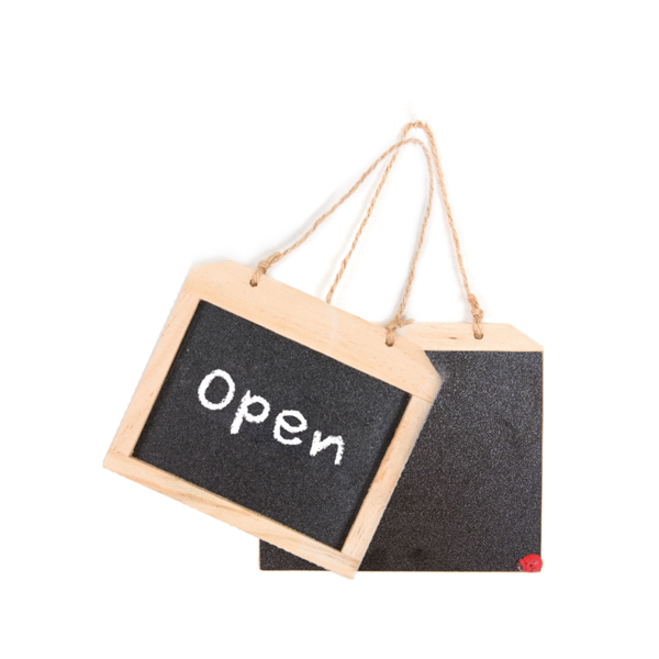 Pizarras Con Cordel 16X14X1,2 Cm Negro Madera (1 Unid.)