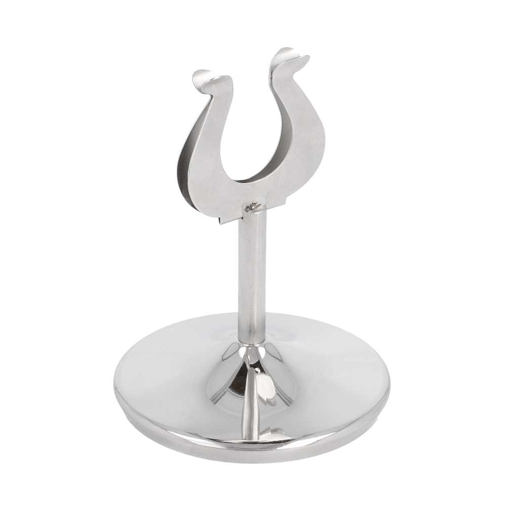 ATRIL PARA NUMERACIÓN SOBREMESA Ø7,2x10,2 (h) CM PLATEADO INOX (1 UNID.)