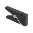 12 PINZAS PORTA-PIZARRAS 1,3x3,8x8,3 CM NEGRO MADERA (1 UNID.)