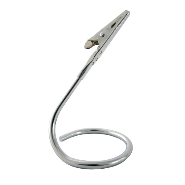 Peanas "Alligator" 10,2 (H) Cm Plateado Inox (12 Unid.)