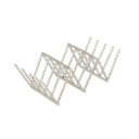 RACK MINI TACOS 'ARTINOX' 11,8x5,1x3,7 CM PLATEADO INOX (1 UNID.)