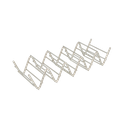 RACK 4/5 TACOS 'ARTINOX' 19,7x6,4x3,8 CM PLATEADO INOX (1 UNID.)