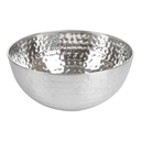 BOL MARTILLEADO 'ARTINOX' 1700 ML Ø 19,5x9 CM PLATEADO INOX (1 UNID.)