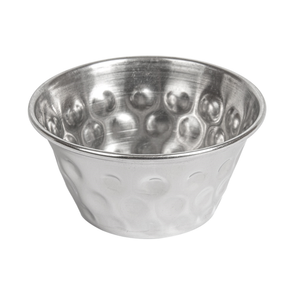 RAMEQUINES MARTILLEADOS 'ARTINOX' 60 ML Ø 6,2x3,3 CM PLATEADO INOX (12 UNID.)