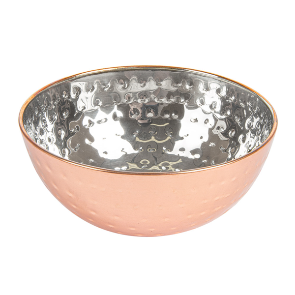 BOL MARTILLEADO 'ARTINOX' 500 ML Ø 13x6 CM COBRE INOX (1 UNID.)