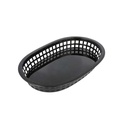 CESTAS ALARGADAS 28x17,5x4 CM NEGRO PP (12 UNID.)