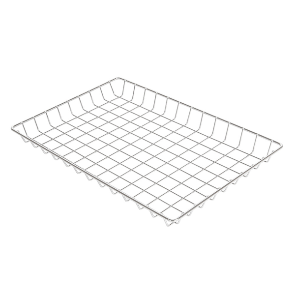 CESTAS RECTANGULARES 'ARTINOX' 30,5x20x2,5 CM PLATEADO INOX (1 UNID.)